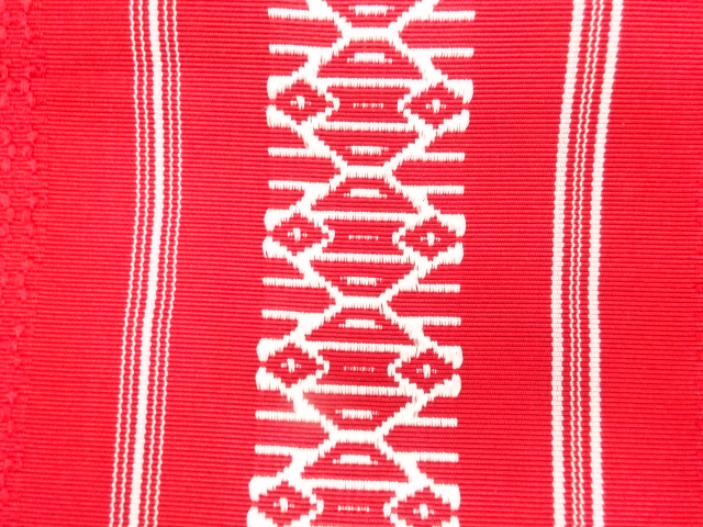  アンティーク　博多　八寸帯地反物